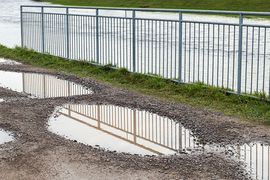 reinforcing gravel roads and driveway