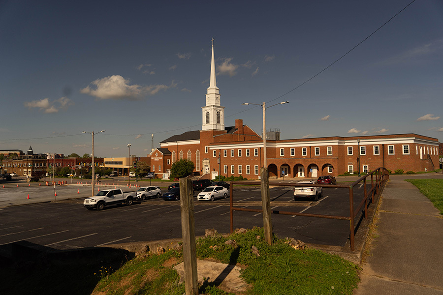 church parking lot